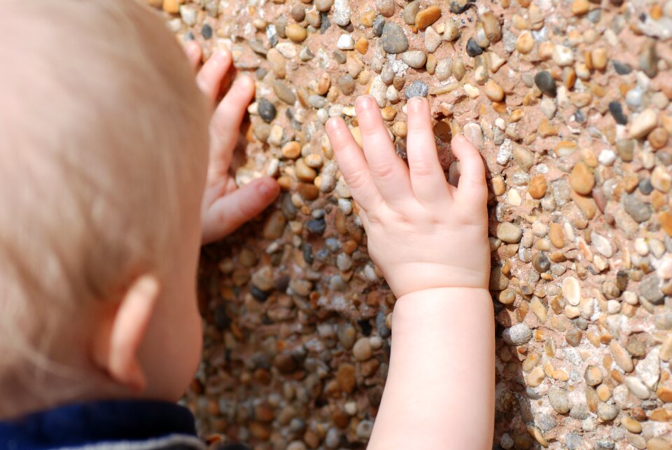 Stones exploring outside photo