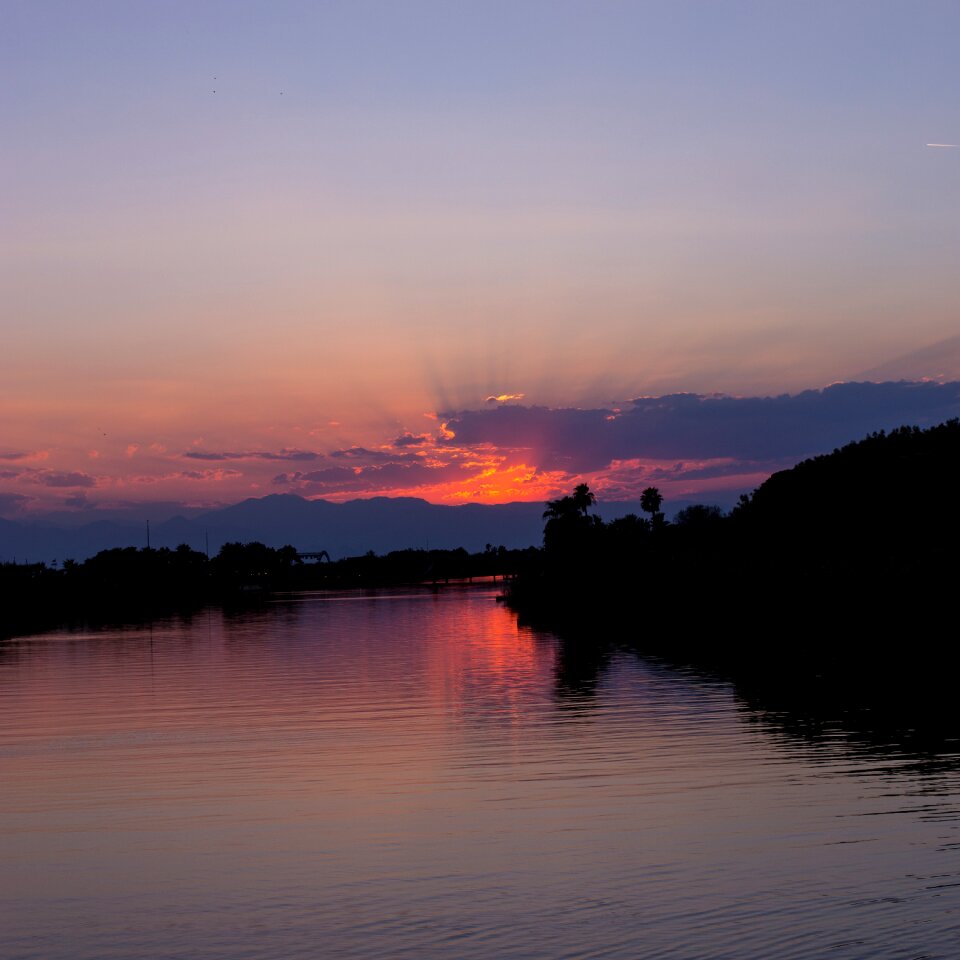 Sunset clouds evening