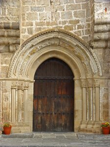 Gothic architecture carved stone photo