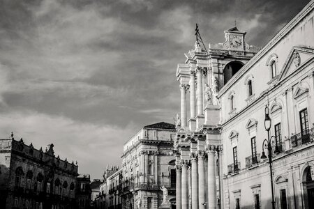 Cathedral tourism blackandwhite