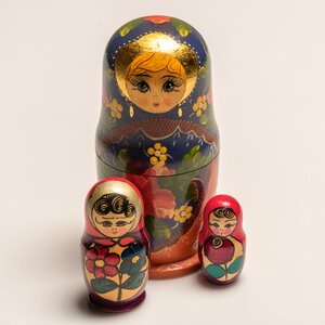 Russian stacking dolls doll toy photo