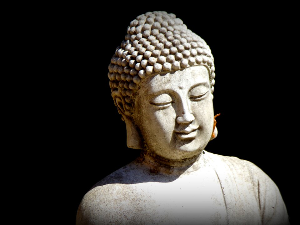 Statue face serenity