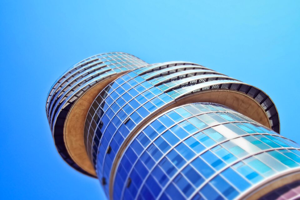 City modern facade