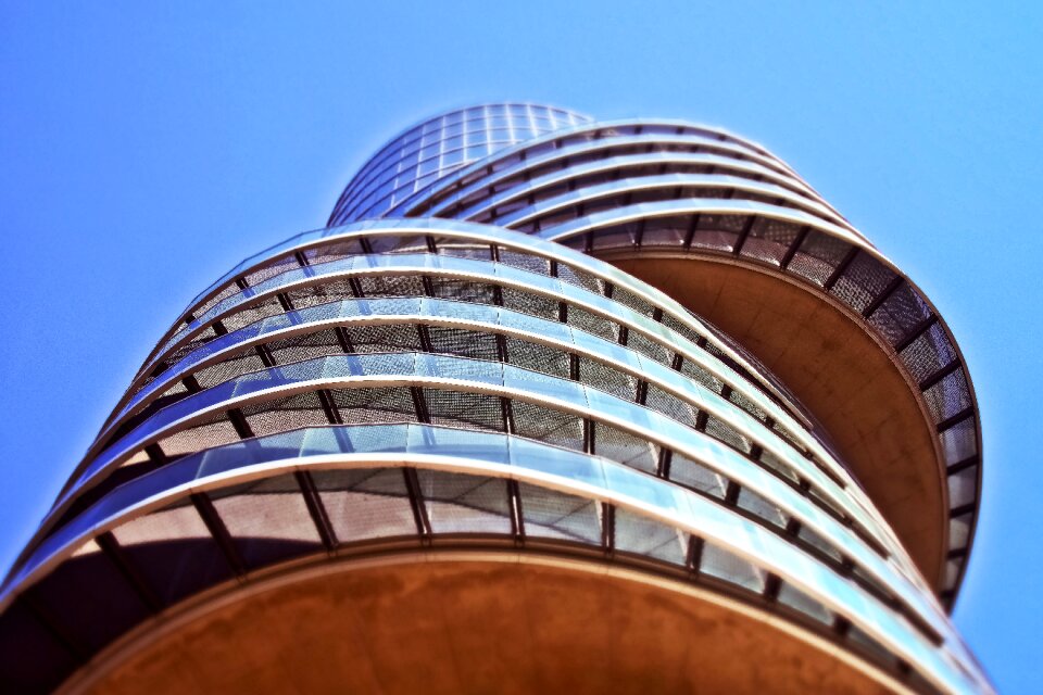 City modern facade