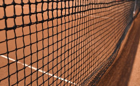 Tennis net tennis court clay court photo