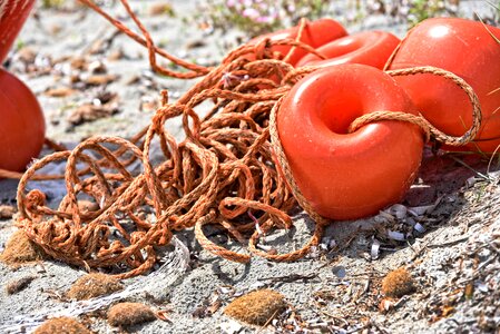 Coastal waters safety floats rope