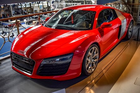 Supercar red automotive