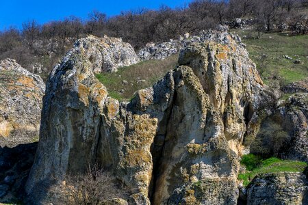 Landscape cliffs mysterious