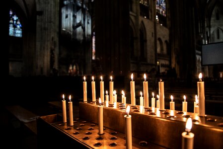 Religion black church black candle photo