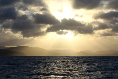 Sun ray clouds weather