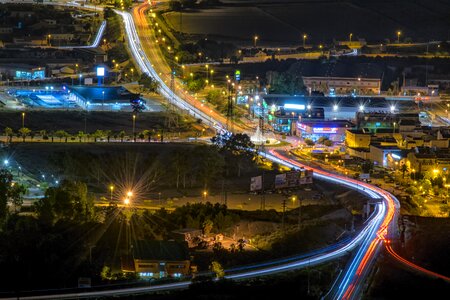 City cars lighting photo