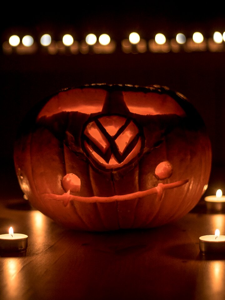 Pumpkin helloween creepy