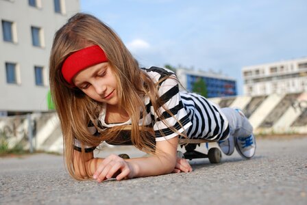 Kids fashion portrait of a girl