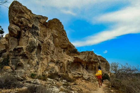 Erosion path hill photo