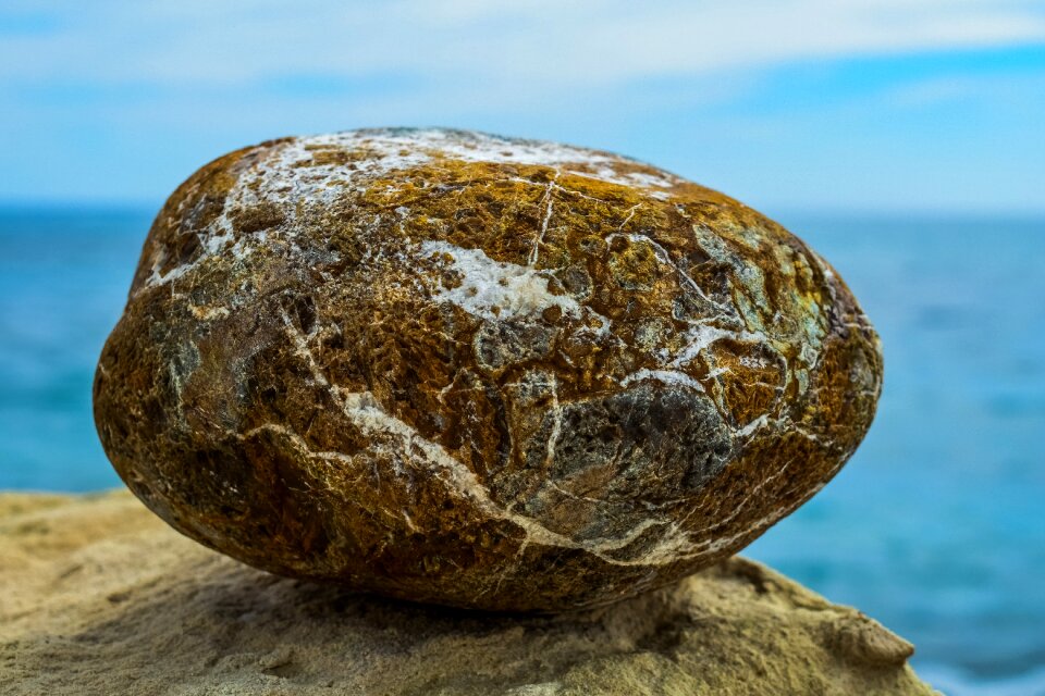 Rock water seashore