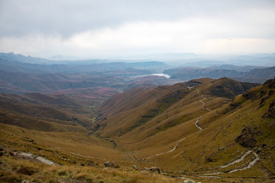 South africa canyon drakensberg mountains