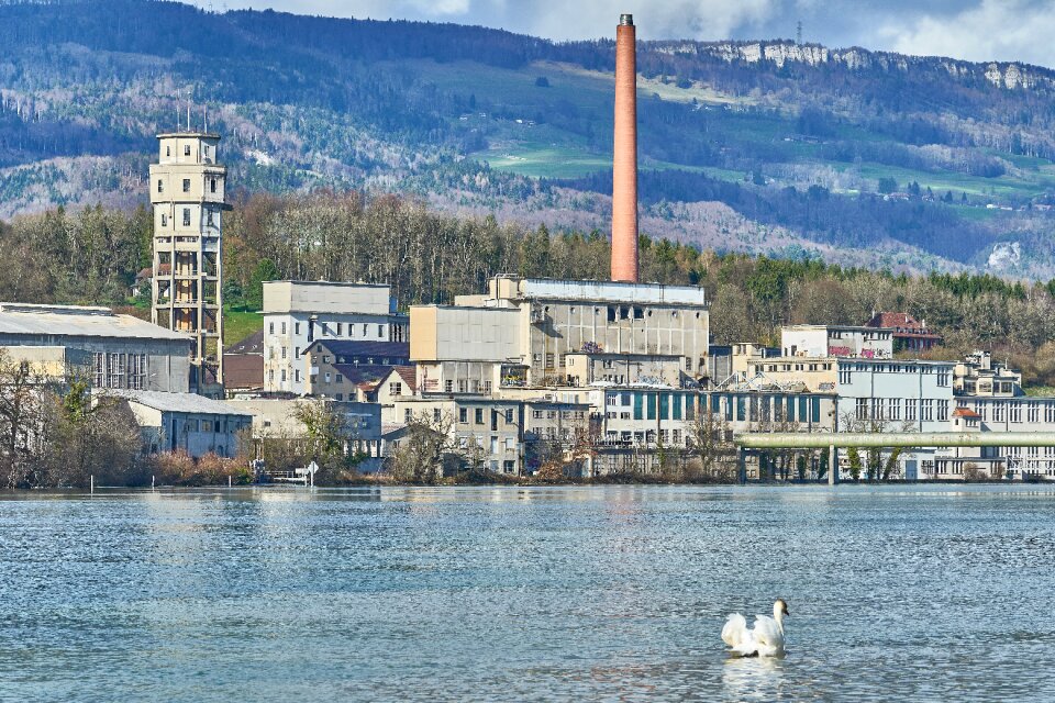 Abandoned tower industrial building