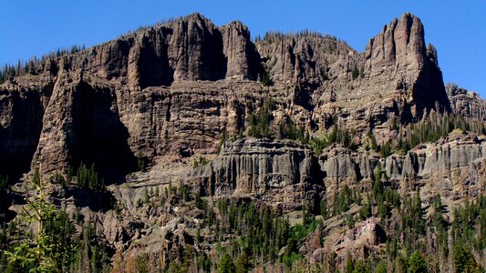 Colorado landscape cliff