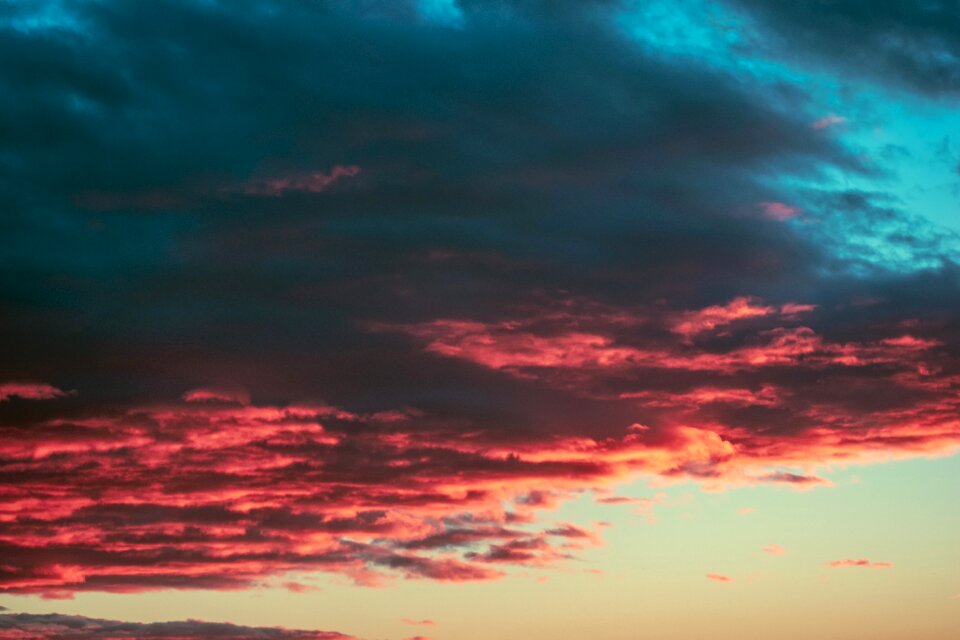 Clouds dawn colors