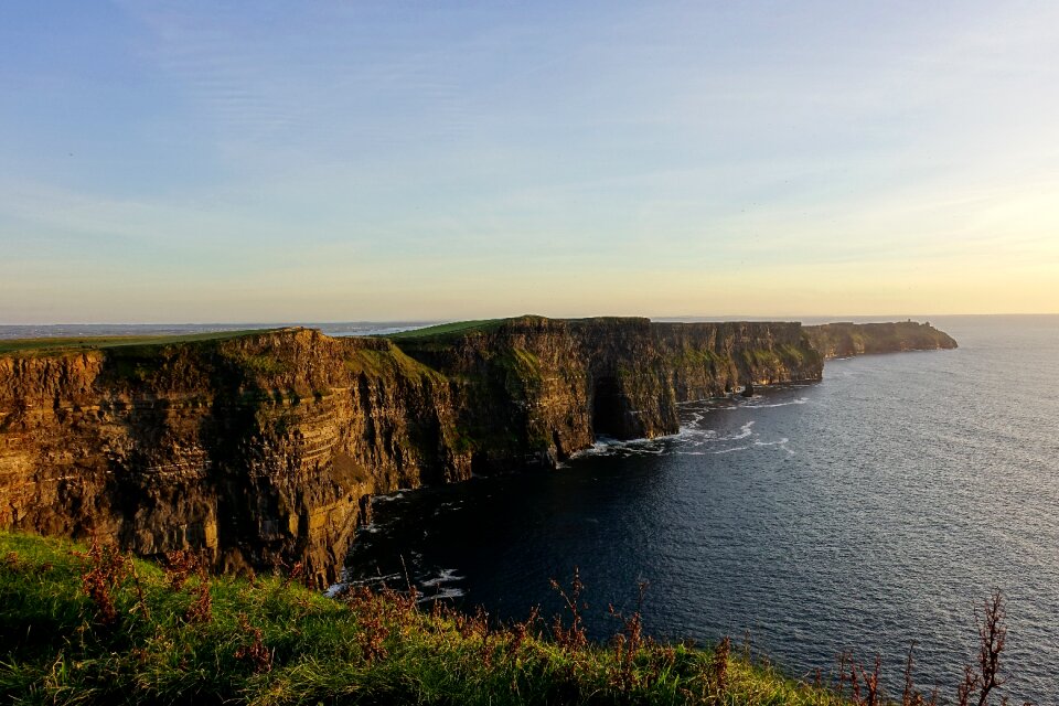 Sunset moher landscape