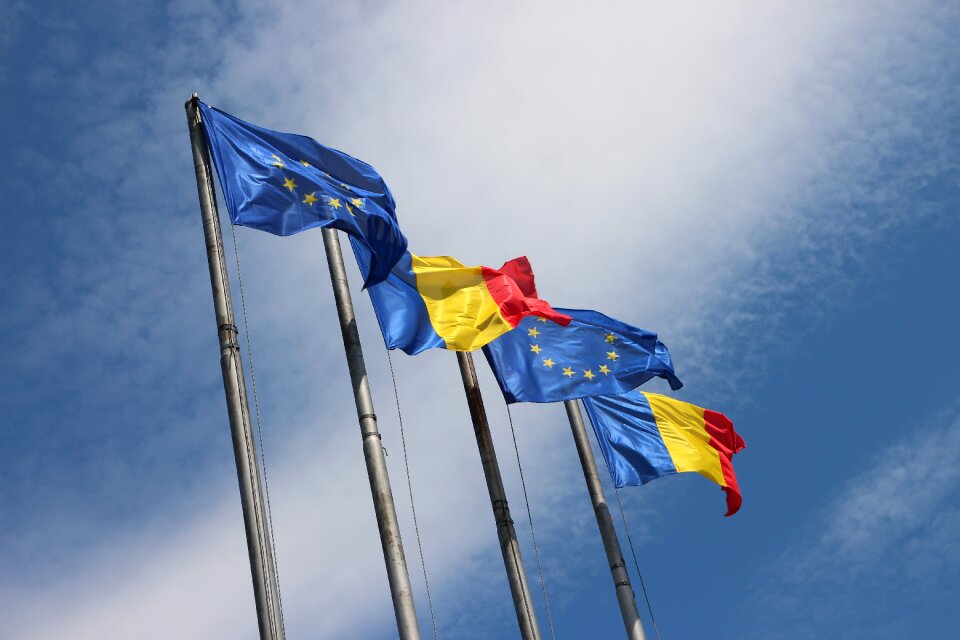 Europe flag european union flag