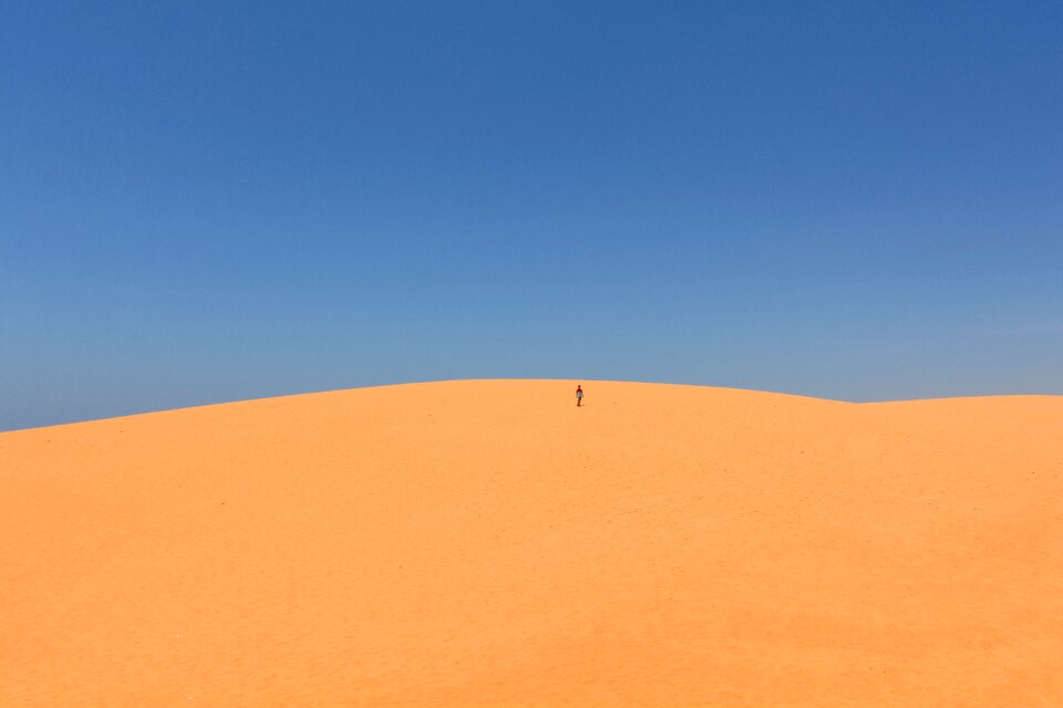 Nature desert blue desert