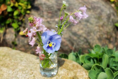 Glass bouquet beautiful photo