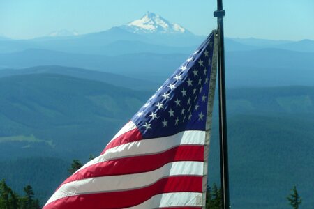 Usa patriotic flag photo