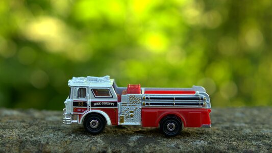Toy fire department fire truck
