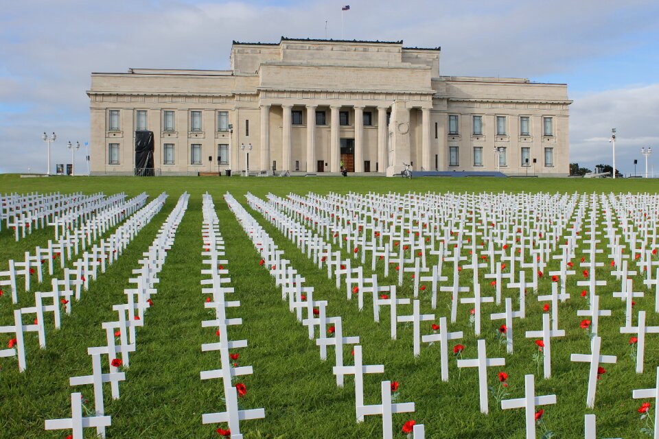 Anzac poppy memorial