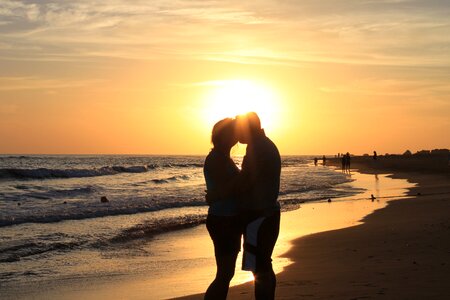 Beach romantic love photo