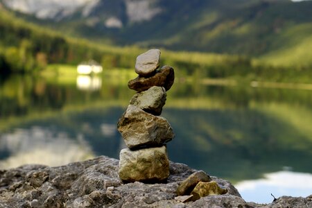 Balance meditation stones photo