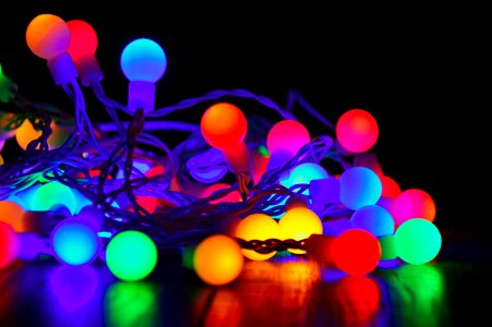 Colored lights beautiful celebration