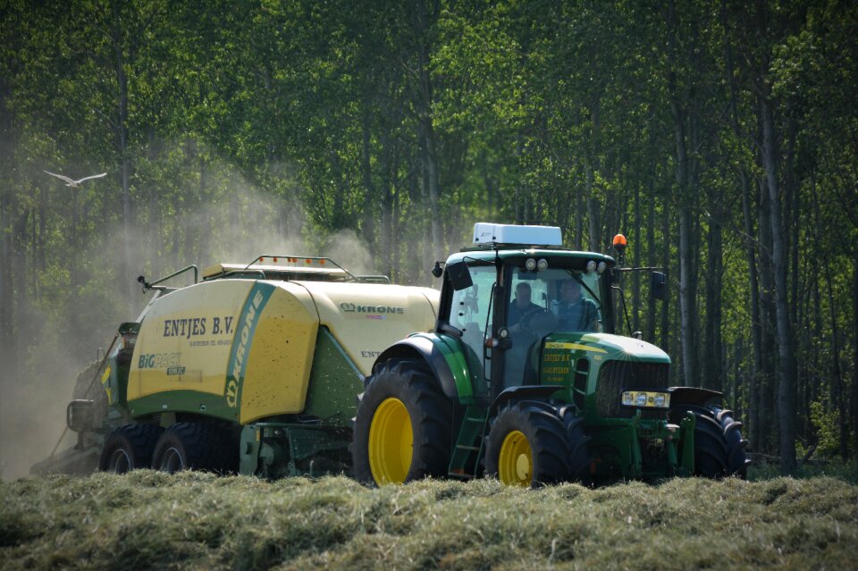 Tractors harvest agriculture