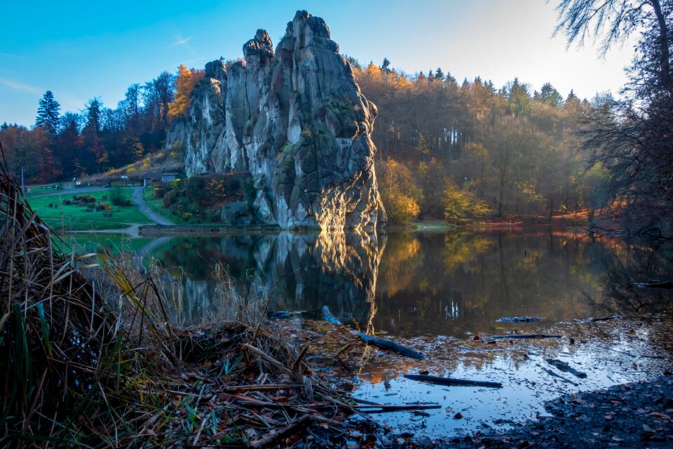 Rock forest landscape