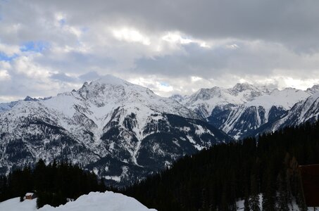 Nature alpine panorama photo