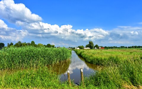 Holland polder waterway photo