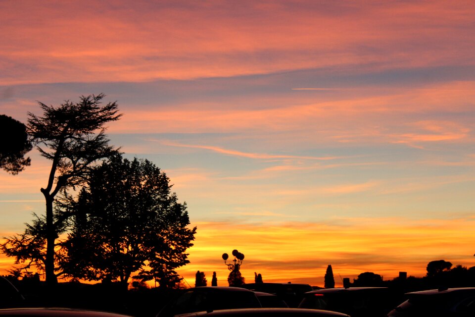 Sunset florence italy photo