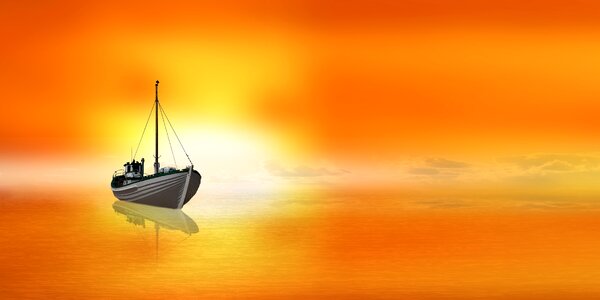 Sailing boat boat water