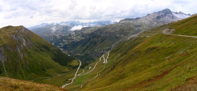 Alpine alps panorama photo