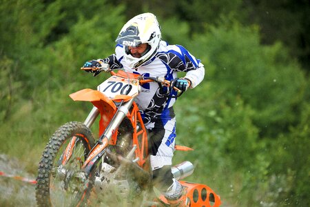 Motorcycle sport enduro