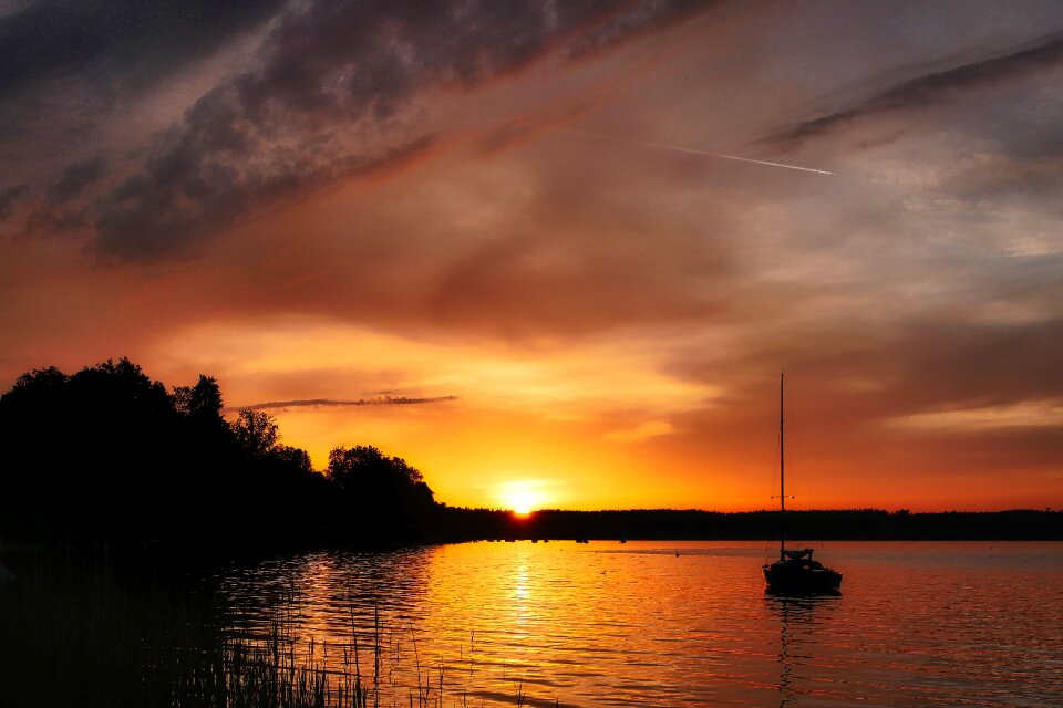 Evening water romance