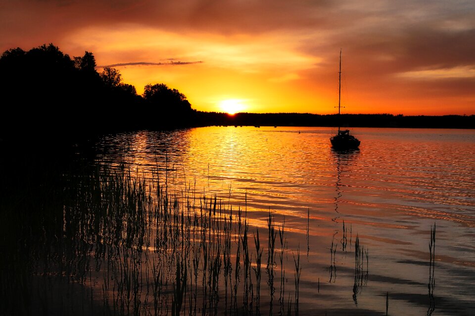 Evening water romance