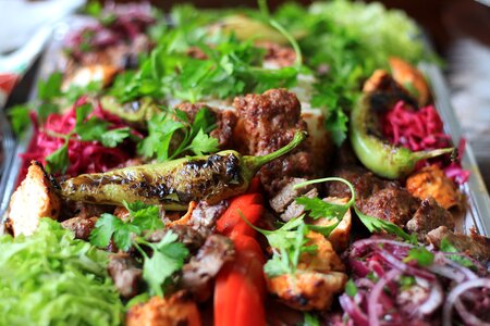 Turkish lamb skewer pepperoni