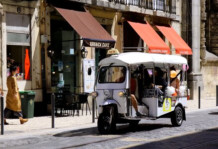 Taxi vehicle historic center