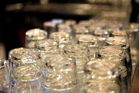 Drinking beer glass pile up