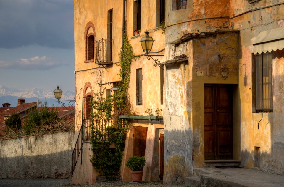 Old facade city