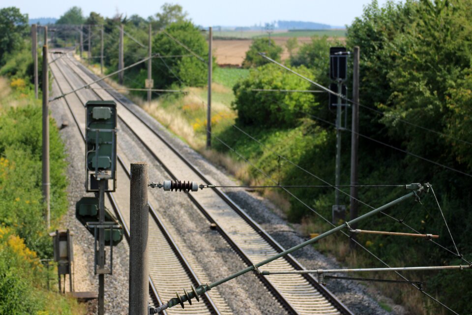 Railway line rails gleise
