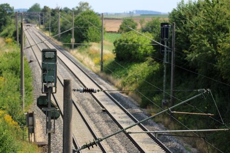 Railway line rails gleise photo