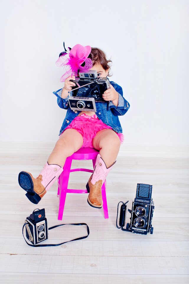 Cute baby dslr recording